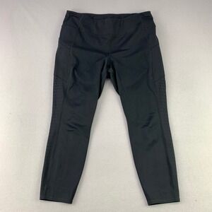 Athleta Leggings Women XL Black Athletic Gym Yoga High Rise Pockets
